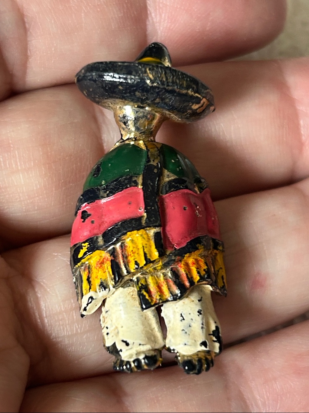 Vintage Sombrero barefoot pin